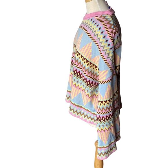 CRAS Denmark Milos Knit Sweater Bell Flare Long Sleeve  Size 40 - Picture 4 of 14